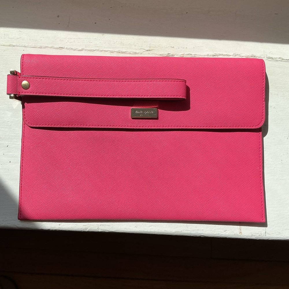 Pink Kate spade clutch